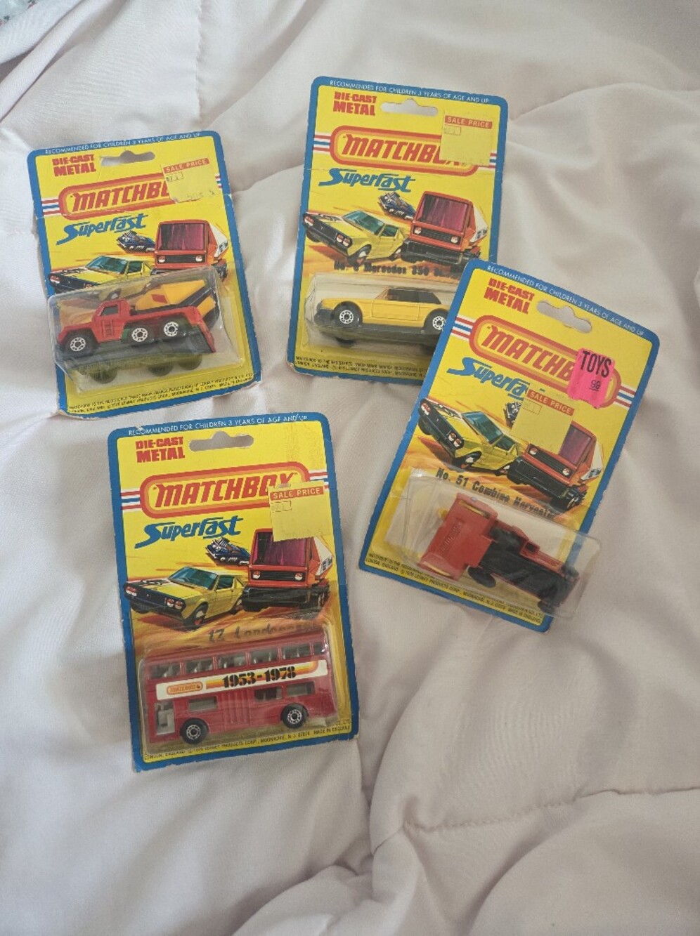 Lot of Four Vintage Matchbox  Superfast Cars